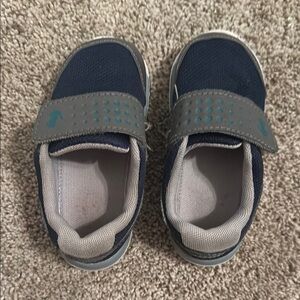 See Kai Run Blue and Gray Sneakers with Slip-On Comfort